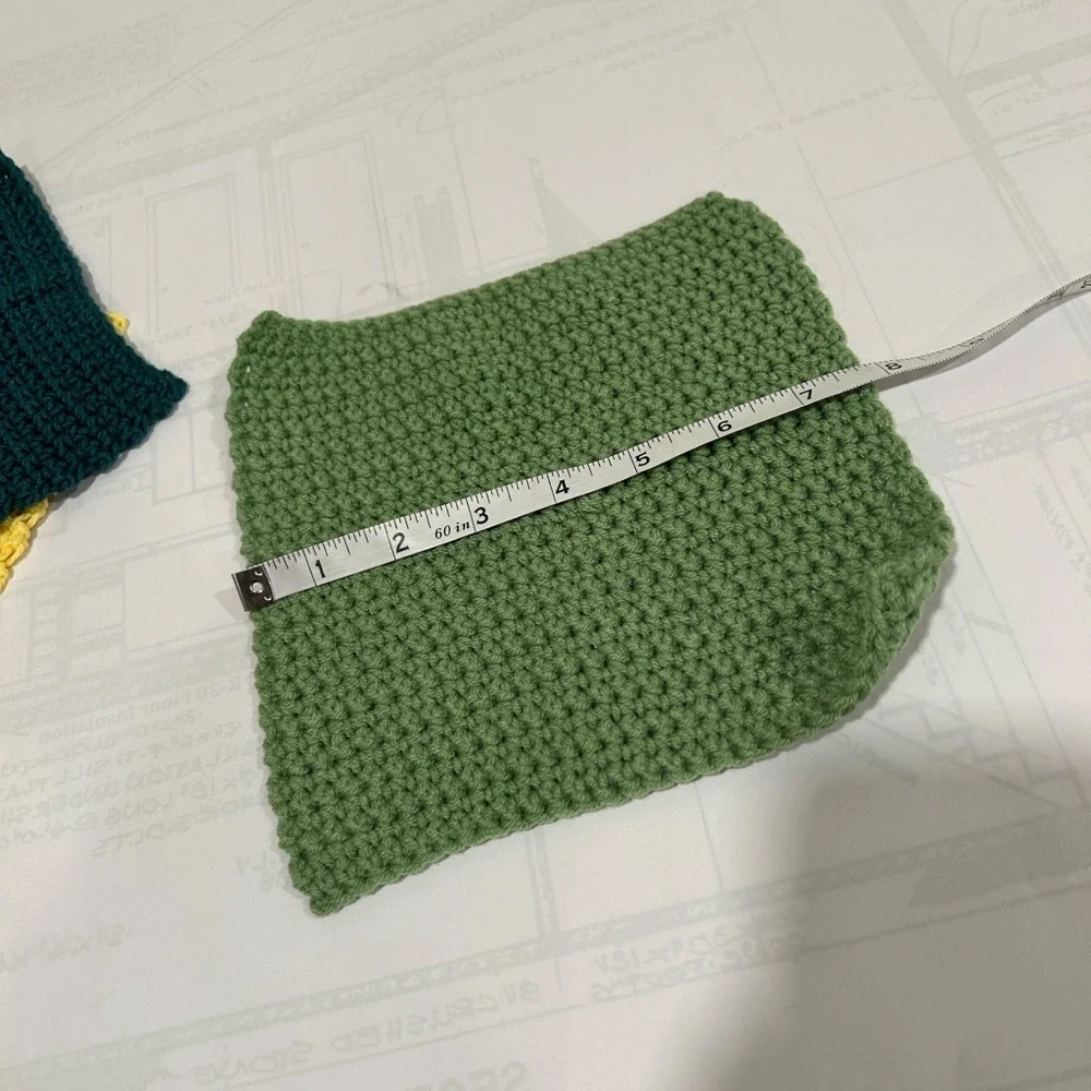 100% Cotton Handmade Washcloths - Set of 3